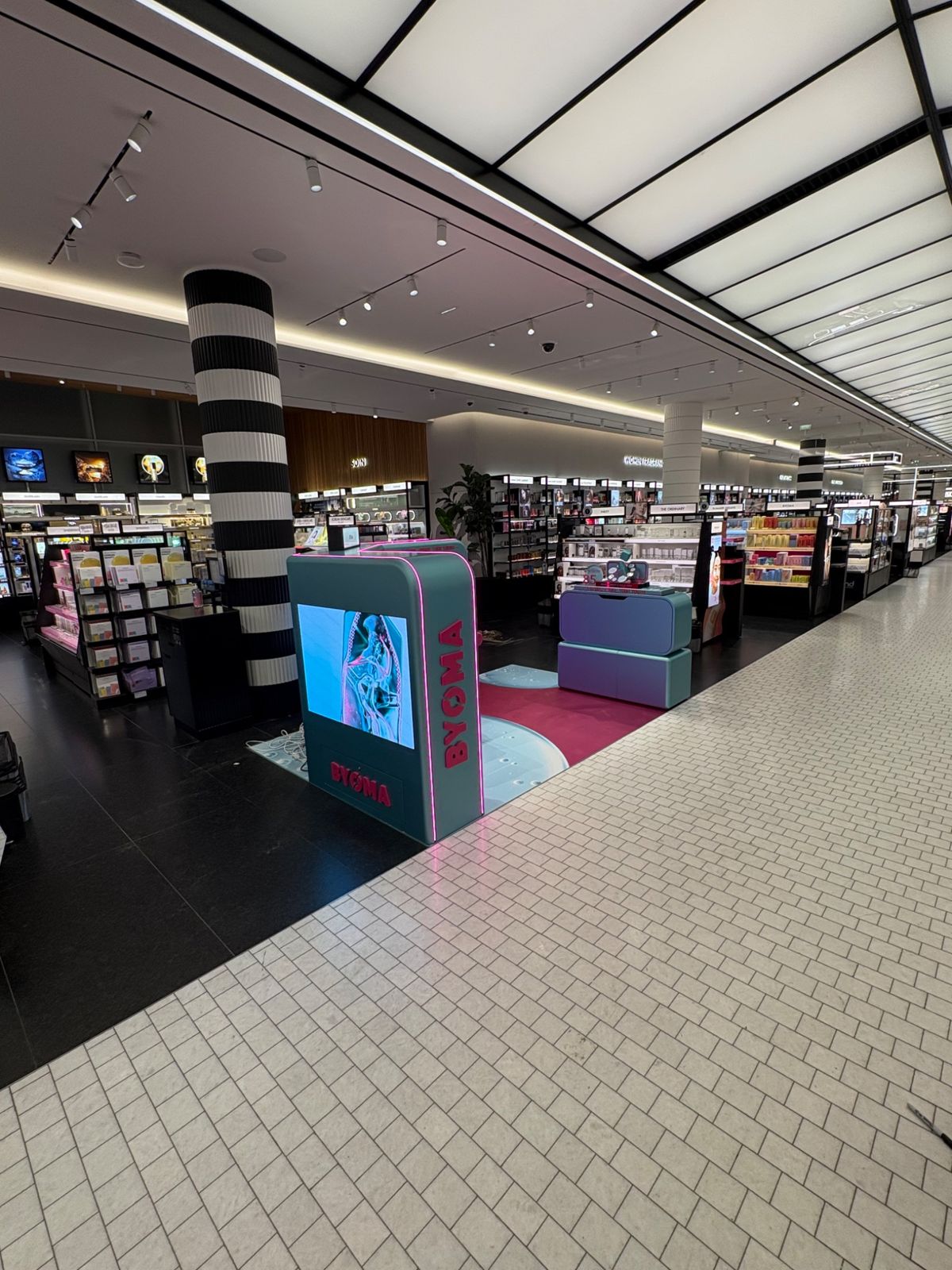 BYOMA activation seating and display