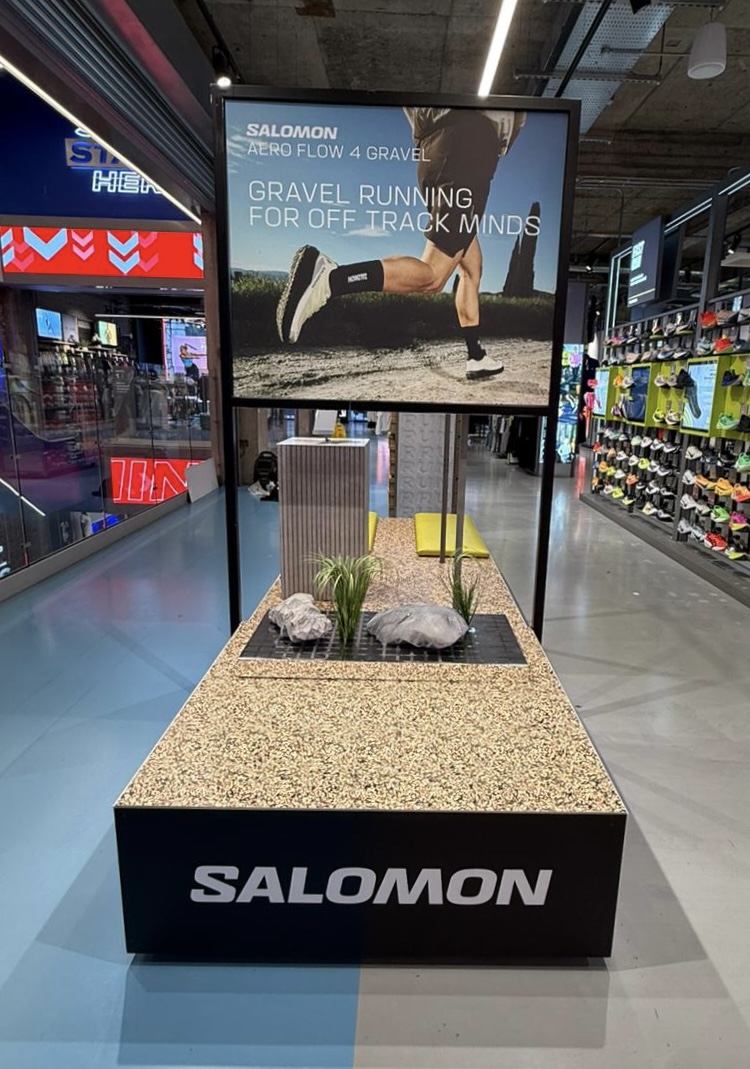 Salomon retail installation view 3