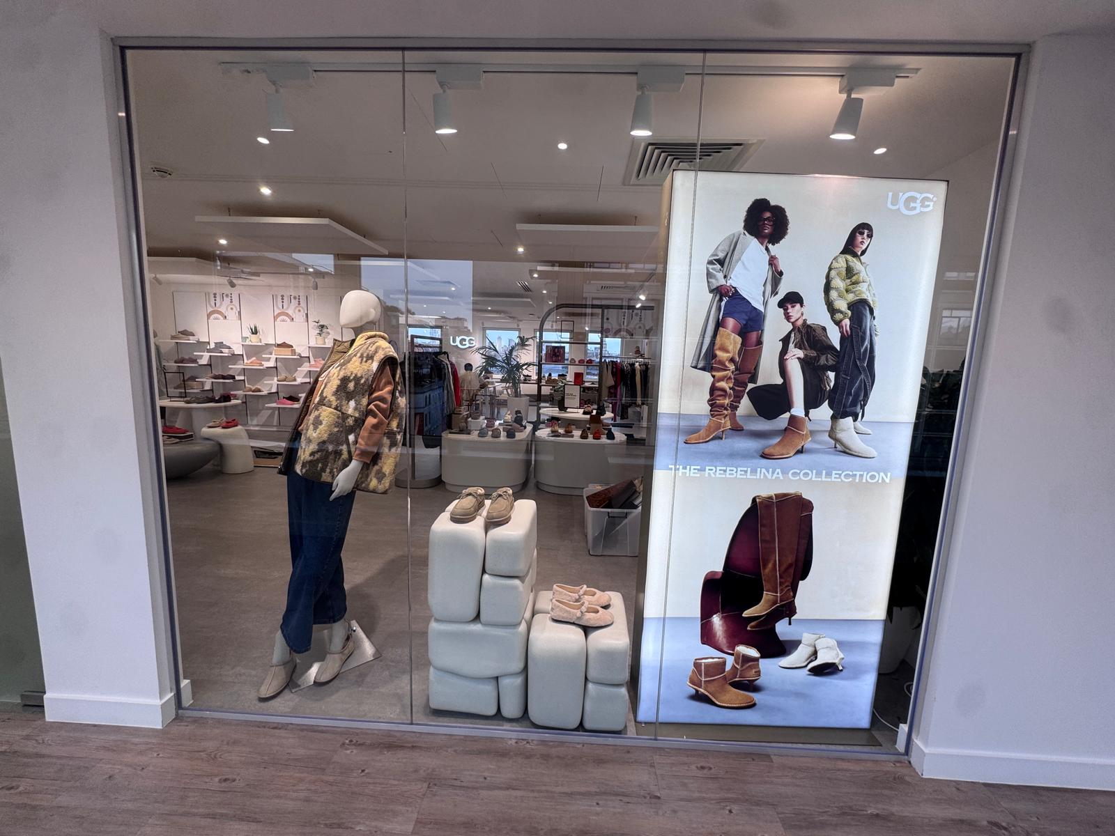 UGG retail graphics and display installation view 5